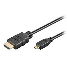 Кабель Goobay microHDMI-HDMI для Raspberry Pi 2м (чорний) (1843078)