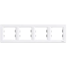 Рамка 4-місна горизонтальна біла (Schneider Electric ASFORA EPH5800421) (1626480)