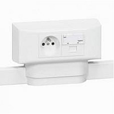 Коробка Legrand Mosaic 4 модулі для каналів DLPlus, глибиною 12.5мм, 16мм, 20мм (031613) (1622854)