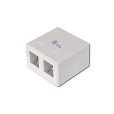З'єднувальна коробка DIGITUS для модулів Keystone, 2 порти (AT-AG302A-WH) (1622873)
