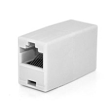 З'єднувач RJ45 8P8C мама / мама RJ45 для з'єднання кабелю, білий, Q100 (1638683)