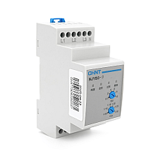 Реле контролю фаз CHINT NJYB3-9 AC220V 1-2F4P Захист U+ (1.05~13) *Us Затримка 01~10с Захист обриву фаз Ue240/415V Ie0.75/0.47 1CO+1NO
