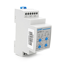 Реле контролю фаз CHINT NJYB3-8 AC380V 3F3P Захист U+(105~13)*Us/U-(07~095)*UsЗатримка 01~10сЗахист обриву/послідовності фаз/баланс5-15%Ue2 Ie0.75/0.47 1CO+1NO