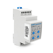 Реле контролю фаз CHINT NJYB3-15 AC220V 3F4P Захист U+(105~13)*Us/U-(07~095)*UsЗатримка 01~10сЗахист обриву/послідовності фаз/баланс5-15%Ue2 Ie0.75/0.47 1CO+1NO