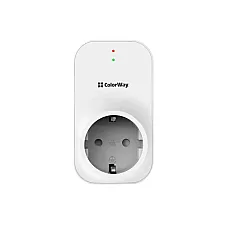 Реле напруги ColorWay (16A/3680W) 150V-210V/230V-280V LED1, 1 розетка