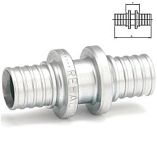 Муфта з'єднувальна Rehau Rautherm S, 10x10мм, рівнопрохідна, оцинк. латунь (200526001) (1674814)