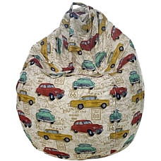 Крісло-мішок Примтекс плюс Malmo M LUX PT-09, принт Cars (MALMO M LUX PT-09)