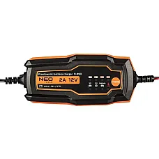 Зарядний пристрій для автомобільного акумулятора Neo Tools 2А/35Вт, 4-60Ач, для кислотних/AGM/GEL (11-890)