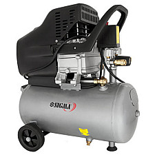 Компресор Sigma одноциліндровий 1.8кВт 230л/хв 8бар 24л (2 крана) (7043131) (1749439)
