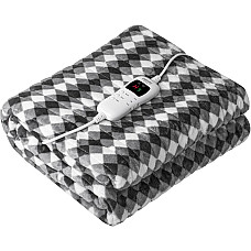 Електроковдра Camry CR 7442 з таймером односпальна/ 120 Вт/ 160x180/ 9 рівнів нагріву/ автовимкнення (CR7442)