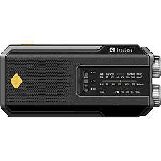 Радіо приймач FM/AM Survivor Radio All-in-1 2000, solar charger, powerbank, Flashlight, Sandberg (421-04)