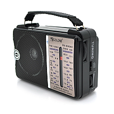 Радіоприймач GOLON RX-606AC LED 2x3W FM радіо корпус пластмас Black BOX (1847043)