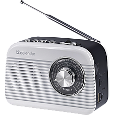 Радіоприймач DEFENDER (65089) Signal 5Вт FM/AM/SW/BT/USB/TF, White
