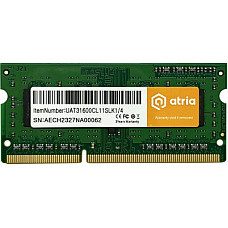 Модуль пам'яті для ноутбука SoDIMM DDR3 4GB 1600 MHz ATRIA (UAT31600CL11SLK1/4)