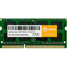 Модуль пам'яті для ноутбука SoDIMM DDR3 8GB 1600 MHz ATRIA (UAT31600CL11SLK1/8)