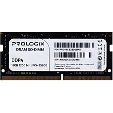 Модуль пам`ятi SO-DIMM 16GB/3200 DDR4 Prologix (PRO16GB3200D4S)