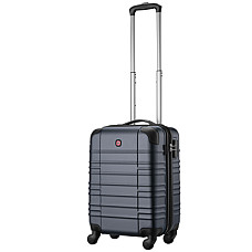 Валіза Wenger, Amplar, мала, пластик, 4 колеса, синя (653144)