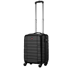 Валіза Wenger, Amplar, мала, пластик, 4 колеса, чорна (653143)
