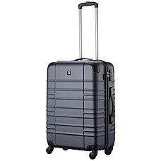 Валіза Wenger, Amplar, середня, пластик, 4 колеса, синя (653147)