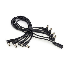 Кабель для гітарних педалей RockBoard Flat Daisy Chain Cable, 8 Outputs, Angled (RBO CAB POWER DC8 A