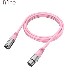 Мікрофонний кабель Fifine XLR Male to Female Pink 1.8 м (L9CP)