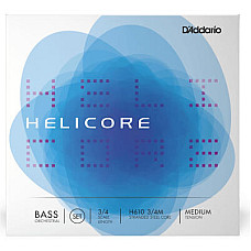 Струни для контрабаса D'Addario Helicore Orchestral Bass String Set 3/4 Scale Medium Tension (H610 3/4M)