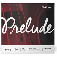 Струни для контрабаса D'Addario Prelude Bass String Set 3/4 Scale Medium Tension (J610 3/4M)