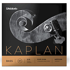 Струни для контрабаса D'Addario Kaplan Bass String Set 3/4 Scale Medium Tension (K610 3/4M)