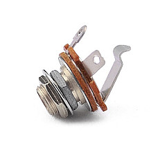 Вихідний роз'єм для гітари Paxphil 1/4 Output Jack (Chrome) (JC10/2P)