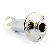 Вихідний роз'єм для гітари Paxphil Screw Mount Stereo Endpin Jack (Chrome) (LJ-35/3P CR)