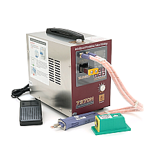 Апарат точкового зварювання конденсаторний SUNKKO 737DH Ni-Cd Ni-MH Li-Ion стрічка 035 мм струм 120-1200А 73V 220V t=1-80ms 43kW