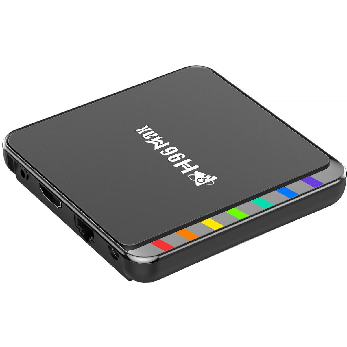 TV Медіаплеєр H96 MAX W2 2/16Gb/ Amlogic S905W2/ Android 11/ WiFi 2.4G+5G/BT:5.0/ LAN:100M/ чорний (W2_2GB/16GB)