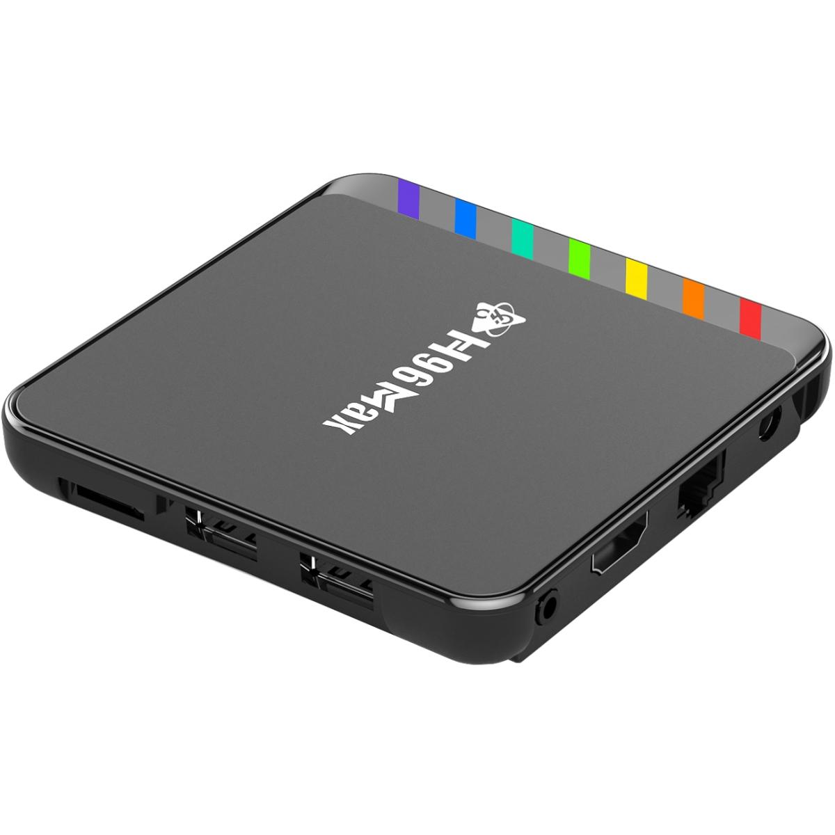 TV Медіаплеєр H96 MAX W2 2/16Gb/ Amlogic S905W2/ Android 11/ WiFi 2.4G+5G/BT:5.0/ LAN:100M/ чорний (W2_2GB/16GB)