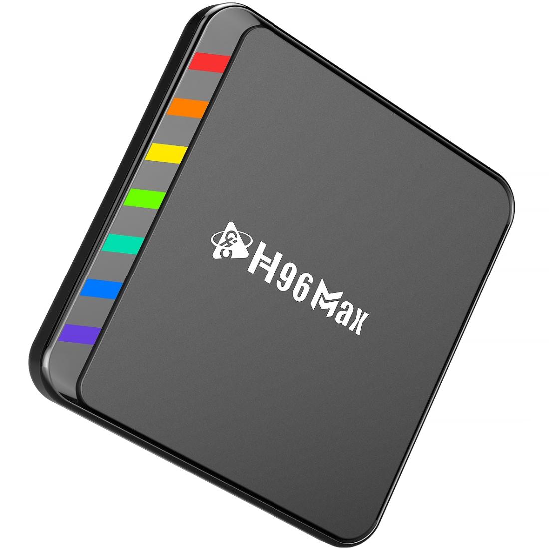 TV Медіаплеєр H96 MAX W2 2/16Gb/ Amlogic S905W2/ Android 11/ WiFi 2.4G+5G/BT:5.0/ LAN:100M/ чорний (W2_2GB/16GB)