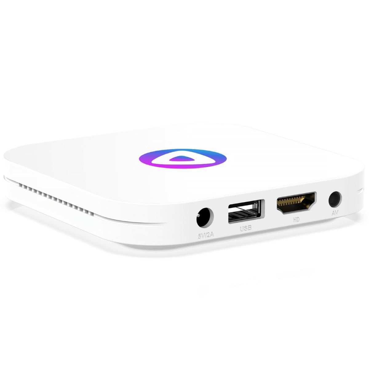 TV Медіаплеєр H96 MAX M1 4/32Gb/ Rockchip RK3528/ Android 13/ WiFi 2.4G+5G/BT 5.1/ білий (M1_4GB/32GB)