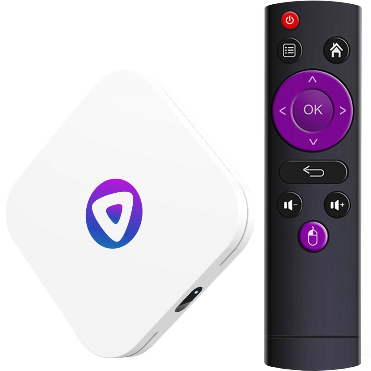 TV Медіаплеєр H96 MAX M1 4/32Gb/ Rockchip RK3528/ Android 13/ WiFi 2.4G+5G/BT 5.1/ білий (M1_4GB/32GB)