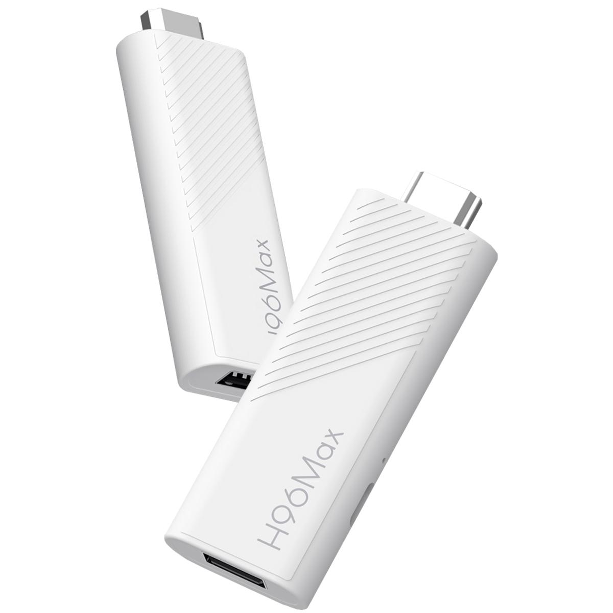 TV Медіаплеєр H96 MAX H313 TV Stick 2/16Gb/ Allwinner H313/ Android 14/ WiFi 2.4G+5G/білий (H313_TV_STICK)