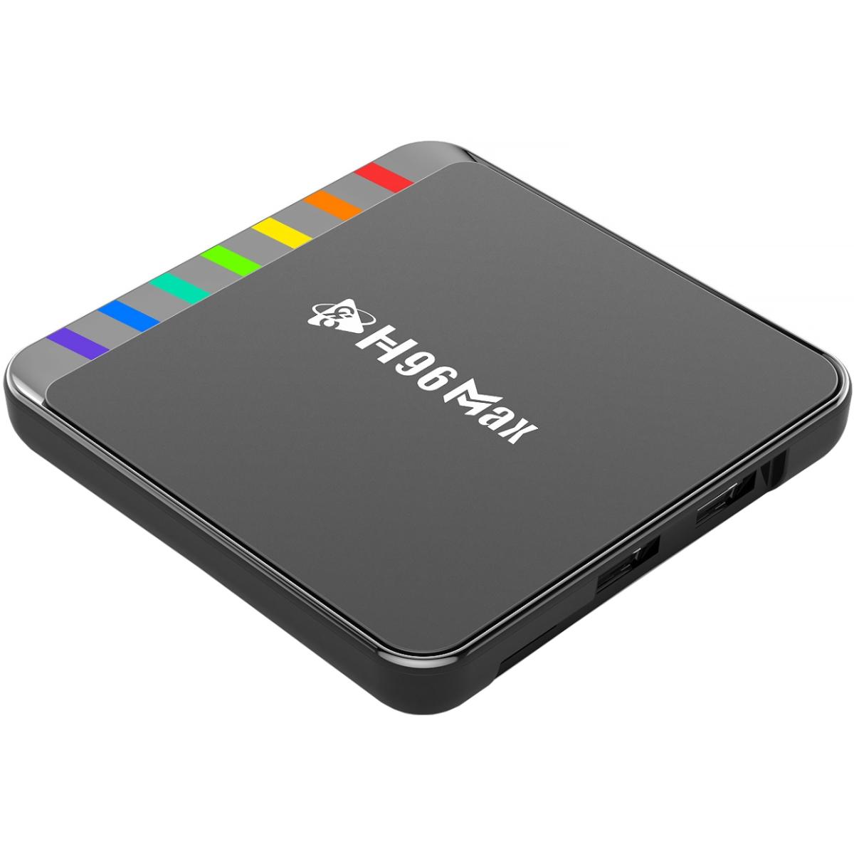 TV Медіаплеєр H96 MAX W2 4/32Gb/ Amlogic S905W2/ Android 11/ WiFi 2.4G+5G/BT:5.0/ LAN:100M/ чорний (W2_4GB/32GB)