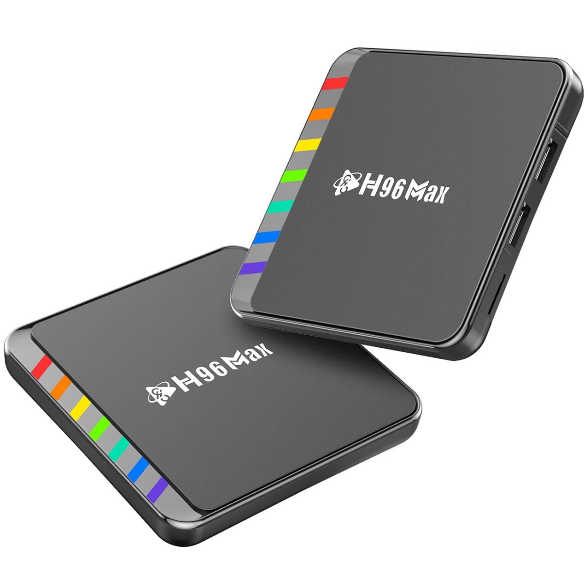 TV Медіаплеєр H96 MAX W2 4/32Gb/ Amlogic S905W2/ Android 11/ WiFi 2.4G+5G/BT:5.0/ LAN:100M/ чорний (W2_4GB/32GB)