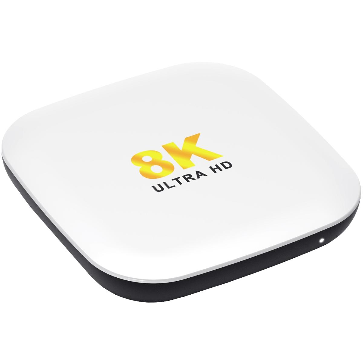 TV Медіаплеєр H96 MAX M2 4/64Gb/ Rockchip RK3528/ Android 13/ WiFi 2.4G+5G/BT 5.1/ білий (M2_4GB/64GB)