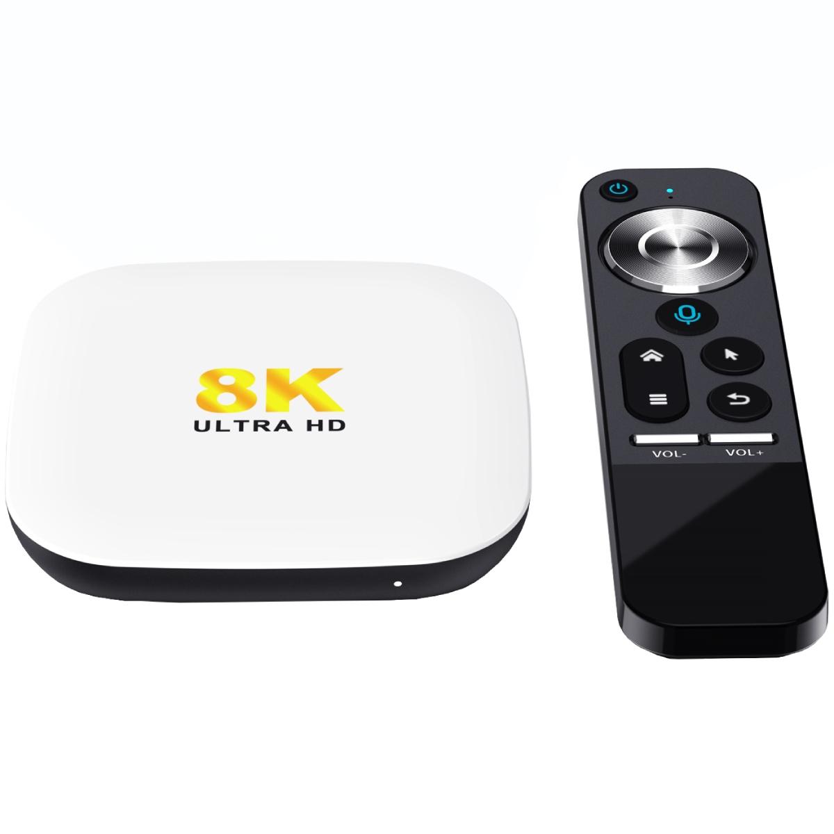 TV Медіаплеєр H96 MAX M2 4/64Gb/ Rockchip RK3528/ Android 13/ WiFi 2.4G+5G/BT 5.1/ білий (M2_4GB/64GB)