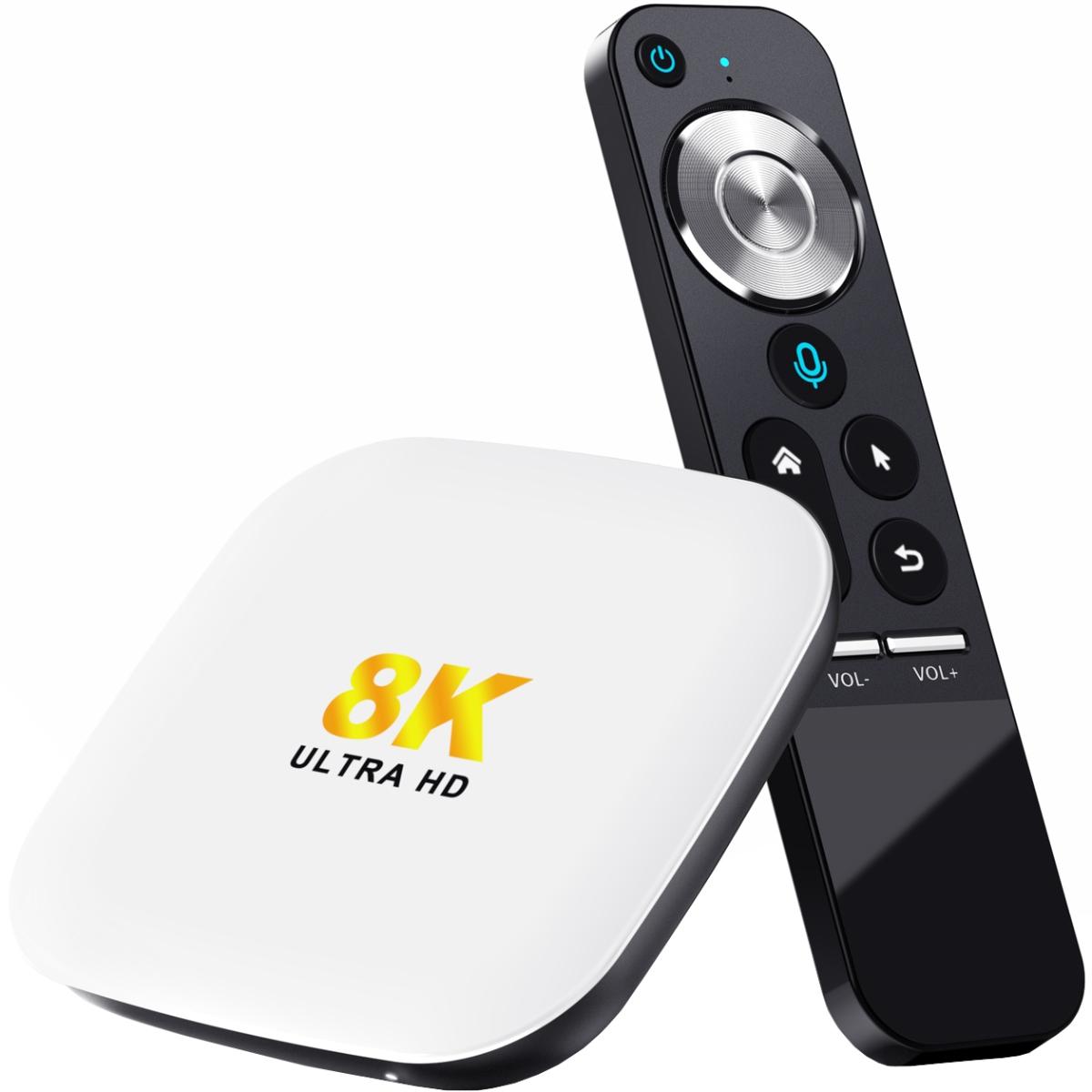 TV Медіаплеєр H96 MAX M2 4/64Gb/ Rockchip RK3528/ Android 13/ WiFi 2.4G+5G/BT 5.1/ білий (M2_4GB/64GB)