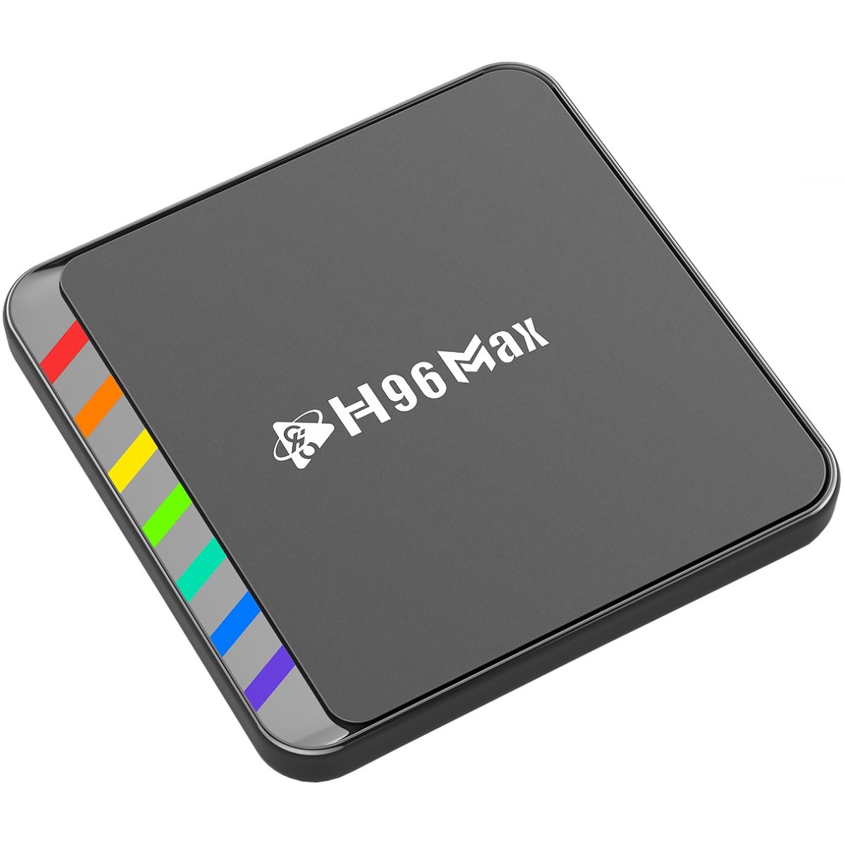 TV Медіаплеєр H96 MAX W2 4/64Gb/ Amlogic S905W2/ Android 11/ WiFi 2.4G+5G/BT:5.0/ LAN:100M/ чорний (W2_4GB/64GB)