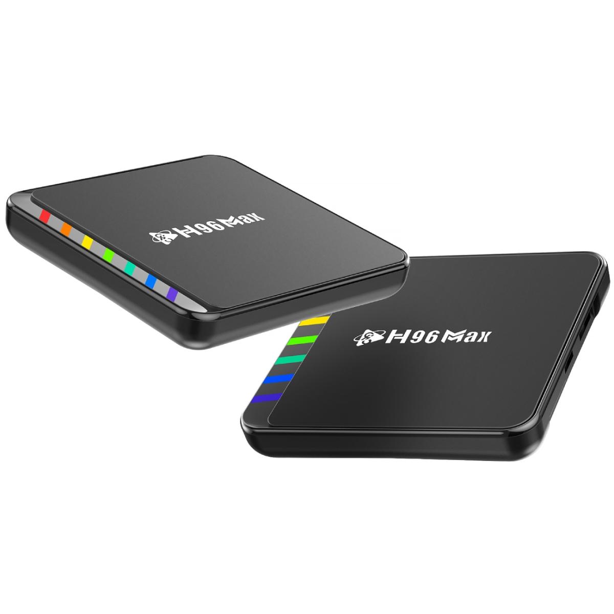 TV Медіаплеєр H96 MAX W2 4/64Gb/ Amlogic S905W2/ Android 11/ WiFi 2.4G+5G/BT:5.0/ LAN:100M/ чорний (W2_4GB/64GB)