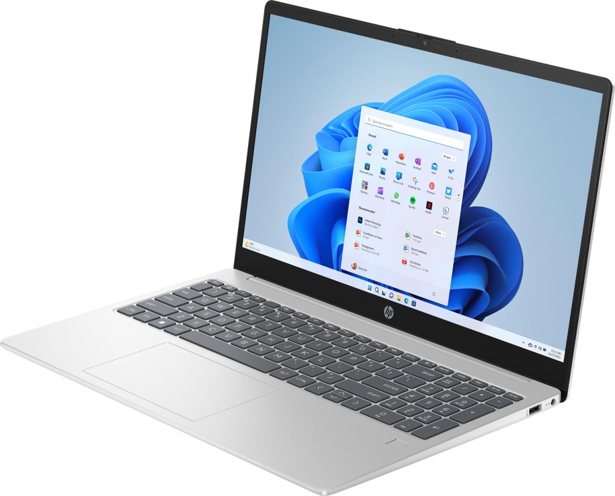 Ноутбук HP 15-fc0298ua 15.6" FHD IPS, 300n/Ryzen 3-5425U (4.1)/8Gb/SSD512Gb/Radeon/DOS/Сріблястий (C9RK2EA)