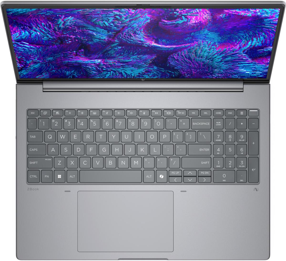 Ноутбук HP ZBook 8 G1i 16" WUXGA, 300n/Ultra7 255U (5.2)/32Gb/SSD1Tb/Intel Gr/FPS/Підсв/DOS (B30JQES)