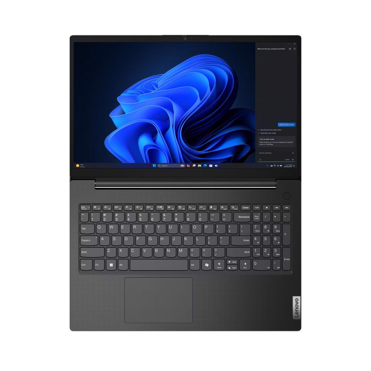 Ноутбук  15.6FM/i5-13420H/8/256/Intel HD/DOS/Busine  ss Black V15 G5 IRL LENOVO (83GW00CCRA)