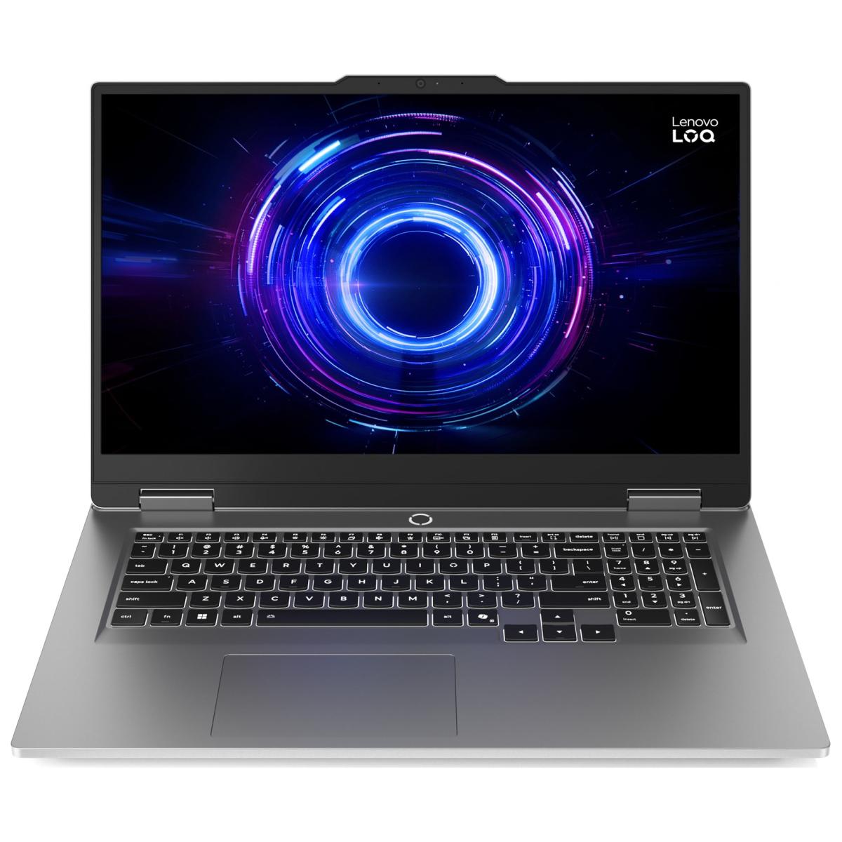 Ноутбук  17.3FM/i5-13450HX/16/512/RTX 5050 8GB/DOS/ BL/Luna grey LOQ 17IRX10 LENOVO (83JH00B5RA)