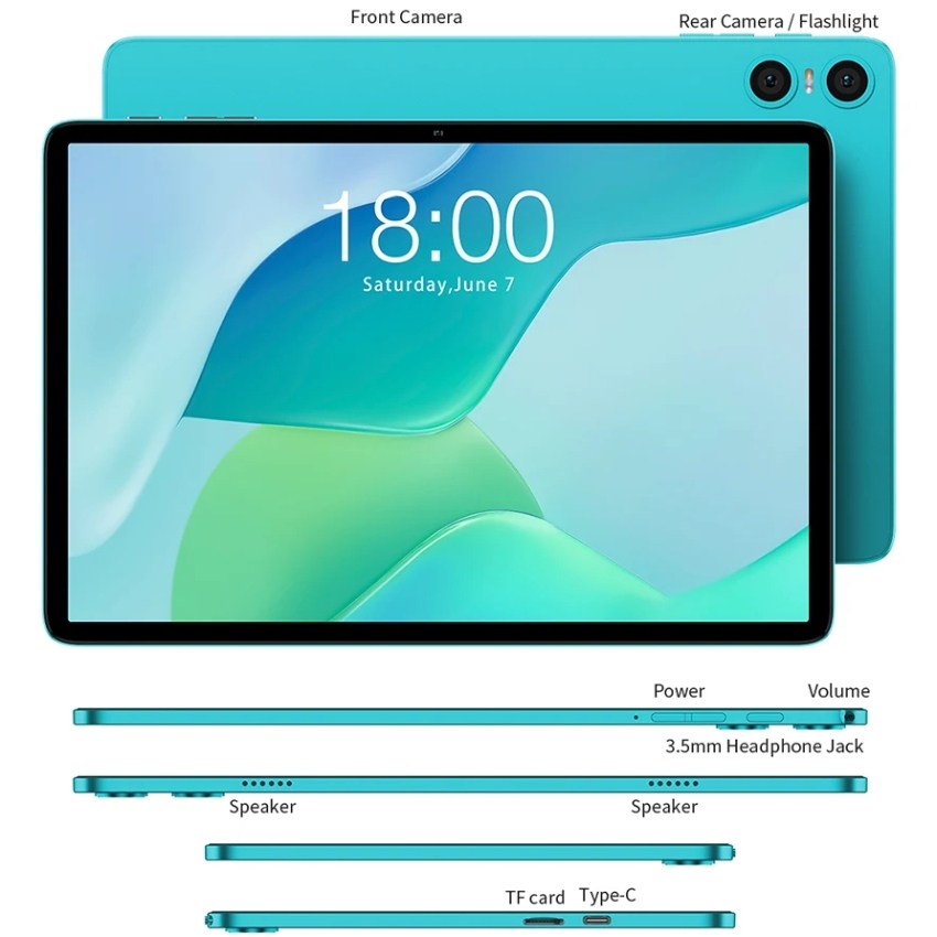Планшет Teclast P33 KIT 10.1” HD+ / 3GB / 64GB / A333 / 6000mAh / WIFI / 5+2Mp / Metal / Blue (P33_KIT)