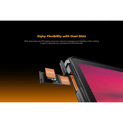 Планшет OUKITEL RT9 10.1" 6/256GB LTE Black-Orange (6931940766838)